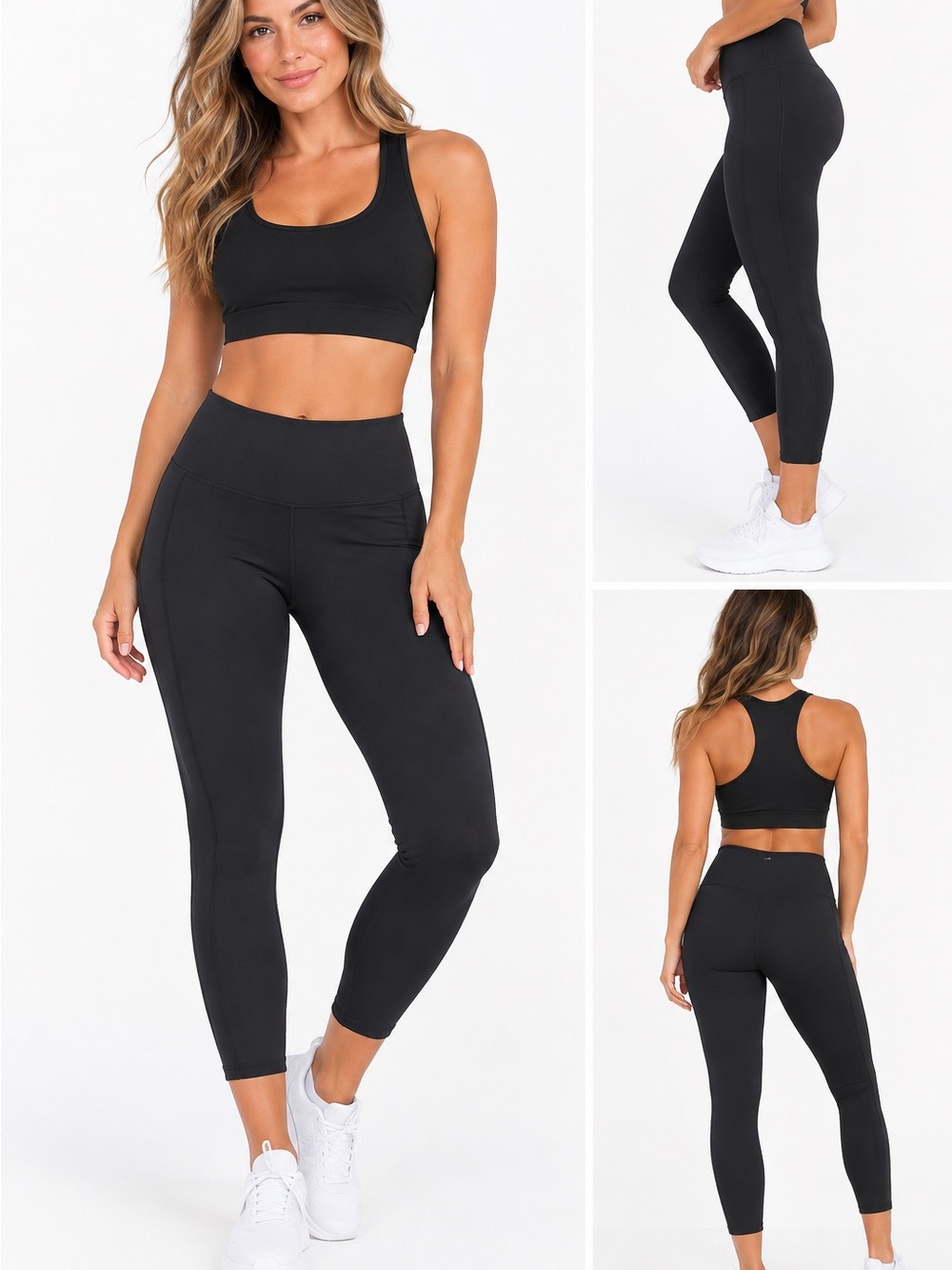 all in motion Black High-Rise 7/8 Performance Leggings